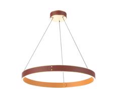 142027 - LED Luster na lanku LEATHER LED/47,8W/230V hnedá/oranžová