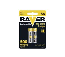 2 ks Nabíjacia batéria AA RAVER NiMH/1,2V/600 mAh