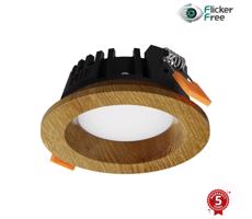 APLED APLED - LED Podhľadové RONDO WOODLINE LED/3W/230V 3000K pr. 9 cm dub masív