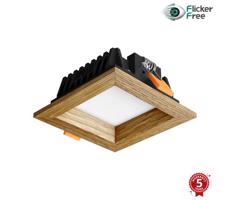 APLED APLED - LED Podhľadové SQUARE WOODLINE LED/3W/230V 4000K 9x9 cm dub masív