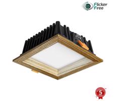 APLED APLED - LED Podhľadové SQUARE WOODLINE LED/6W/230V 3000K 12x12 cm jaseň masív