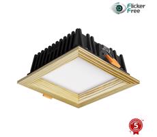 APLED APLED -LED Podhľadové SQUARE WOODLINE LED/6W/230V 4000K 12x12 cm borovica masív