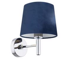 Argon Argon 3908 - Nástenná lampa BOLZANO 1xE27/15W/230V modrá/lesklý chróm