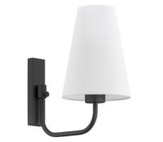 Argon Argon 8376 - Nástenná lampa SAFIANO 1xE27/15W/230V čierna