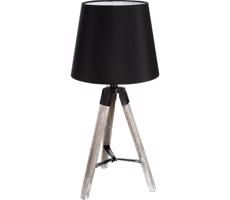 Atmosphera Atmosphera - Stolná lampa RUNO 1xE27/25W/230V drevo/čierna