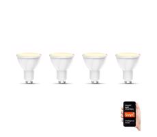 B.K. Licht B.K. Licht 1261 -SADA 4x LED Stmievateľná žiarovka GU10/5,5W/230V Wi-Fi Tuya 2700K