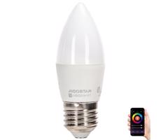 B.V. LED RGBW Žiarovka C37 E27/4,9W/230V 2700-6500K -