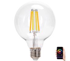 B.V. LED RGBW Žiarovka FILAMENT G95 E27/4,9W/230V 2700K -