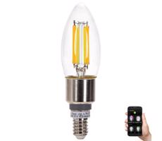 B.V. LED Žiarovka FILAMENT C35 E14/4,5W/230V 2700-6500K -