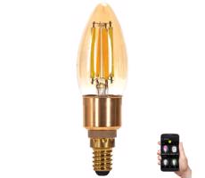 B.V. LED Žiarovka FILAMENT C35 E14/4,5W/230V 2700-6500K -