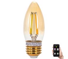 B.V. LED Žiarovka FILAMENT C35 E27/4,5W/230V 2700-6500K -