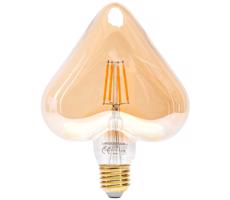 B.V. LED Žiarovka FILAMENT E27/4W/230V 1800K srdce -