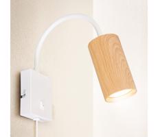 Brilagi Brilagi - Flexibilná nástenná lampa SELE 1xGU10/30W/230V biela/hnedá