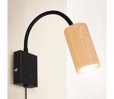 Brilagi Brilagi - Flexibilná nástenná lampa SELE 1xGU10/30W/230V čierna/hnedá