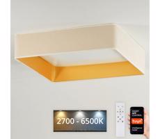 Brilagi Brilagi-LED Stmievateľné svietidlo VELVET SQUARE LED/36W/230V Wi-Fi Tuya+DO krémová