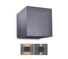 Brilagi Brilagi - LED Vonkajšie nástenné svietidlo CUBE LED/6W/230V antracit IP54