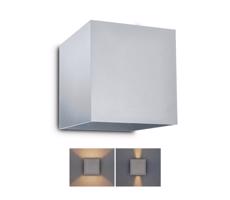 Brilagi Brilagi - LED Vonkajšie nástenné svietidlo CUBE LED/6W/230V šedá IP54