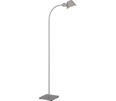 Brilo Brilo - Flexibilná stojacia lampa 1xE27/10W/230V strieborná