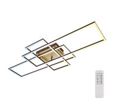 Brilo Brilo - LED Stmievateľný prisadený luster FRAME LED/51W/230V hnedá/zlatá + DO