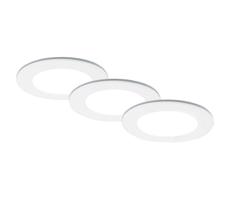 Brilo Brilo - SADA 3x LED Kúpeľňové podhľadové svietidlo LED/4W/230V IP44 biela