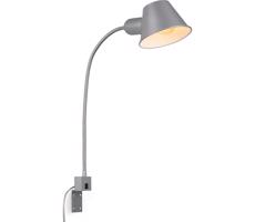 Briloner 2079-014 - Nástenná flexibilná lampa 1xE27/10W/230V strieborná