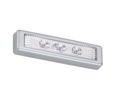 Briloner 2689-034-LED Dotykové orientačné svietidlo LERO LED/0,18W/3xAAA strieborná