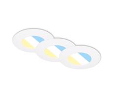 Briloner 7598036 -SADA 3x LED Koupelnové podh. svítidlo LED/4,9W/230V IP44 biela