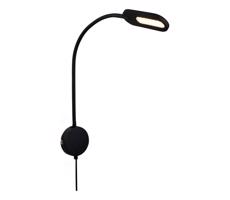 Briloner Briloner 2177015 - LED Stmievateľná flexibilná nástenná lampa LED/6W/230V čierna