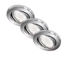 Briloner Briloner 7221-038 - SADA 3x LED Kúpeľňové svietidlo 1xGU10/3W/230V lesklý chróm