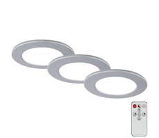 Briloner Briloner - SADA 3x LED Stmievateľné kúpeľňové svietidlo LED/4,8W/230V IP44