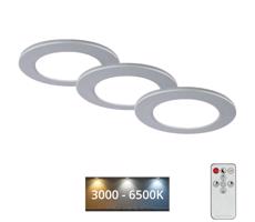 Briloner - SADA 3x LED Stmievateľné kúpeľňové svietidlo LED/4,8W/230V IP44