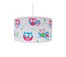 Detský luster OWLS 1xE27/60W/230V biela