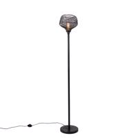 Dizajnová stojaca lampa čierna 26 cm - Sarella