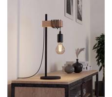 Eglo 43515 - Stolná lampa TOWNSHEND 1xE27/10W/230V - FSC certifikované