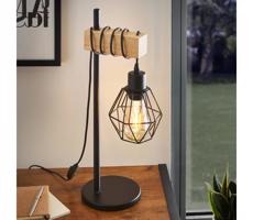 Eglo 44079 - Stolná lampa TOWNSHEND 1xE27/60W/230V - FSC certifikované