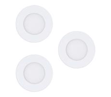 Eglo 78195 - SADA 3x LED Podhľadové svietidlo FUEVA LED/2,7W/230V