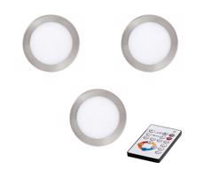 Eglo 78737 - SADA 3x LED Stmievateľné podhľadové svietidlo TINUS LED/17W/230V + DO