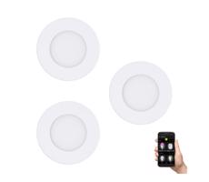 Eglo 900099-SADA 3x LED Stmievateľné kúpeľňové svietidlo FUEVA-Z  LED/2,8W/230V IP44