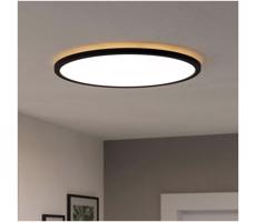 Eglo 901441-LED Kúpeľňové stropné svietidlo ROVITO 16,8W/230V pr.50cm IP44 čierna