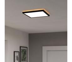 Eglo 901442- LED Vonkajšie stropné svietidlo ROVITO 13,4W/230V 29x29 cm IP44 čierna