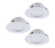 Eglo 95821- SADA 3x LED Kúpeľňové podhľadové svietidlo PINEDA 1xLED/4,9W/230V IP44