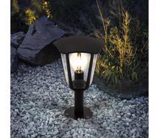 Eglo 98122 - Vonkajšia lampa MONREALE 1xE27/60W/230V IP44 výška 335 čierna