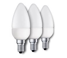 Eglo Eglo 10697 - SADA 3x LED Žiarovka E14/4W/230V 320lm sviečka 3000K