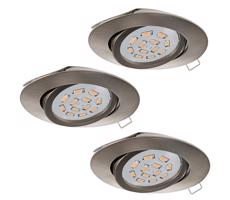 Eglo Eglo 31689 - SADA 3x LED Podhľadové svietidlo TEDO 3xGU10-LED/5W/230V