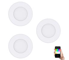 Eglo Eglo 32881-SADA 3x LED RGB Stmievateľné podhľadové svietidlo FUEVA-C 1xLED/3W/230V