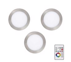 Eglo Eglo 78738-SADA 3x LED RGBW Stmievateľné podhľadové svietidlo TINUS 4,8W/230V + DO