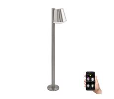 Eglo Eglo 97485 - LED RGB Stmievateľná lampa CALDIERO-C 1xE27/9W/230V matný chróm IP44