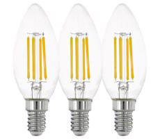 Eglo SADA 3x LED Žiarovka VINTAGE C35 E14/4W/230V 2700K - Eglo 12811