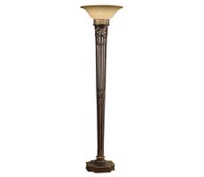 Elstead Feiss - Stojacia lampa OPERA 1xE27/100W/230V bronz/béžová