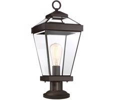 Elstead Quoizel QZ-RAVINE3-M - Vonkajšia lampa RAVINE 1xE27/60W/230V IP44 hnedá